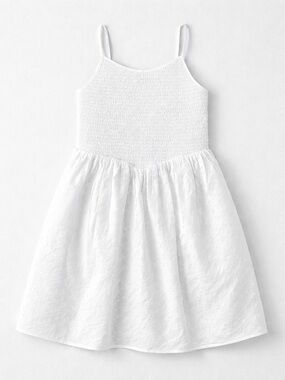 Aqua Girls for Bloomingdale’s white smocked eyelet sundress NWT size Medium